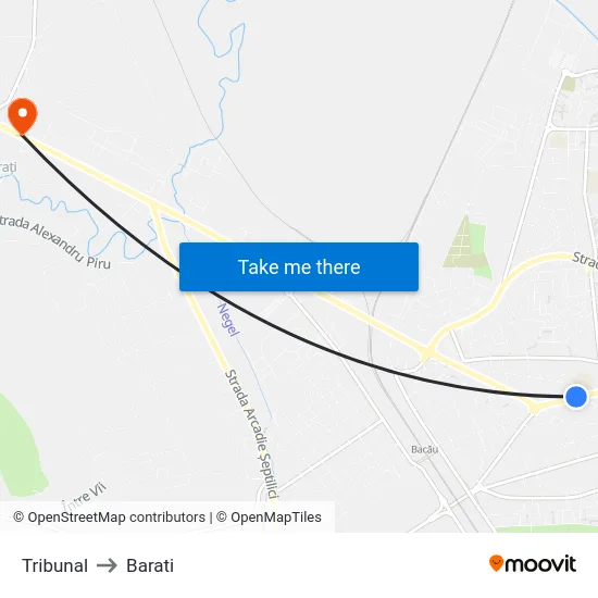 Tribunal to Barati map