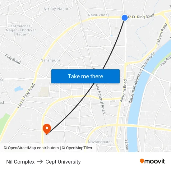 Nil Complex to Cept University map