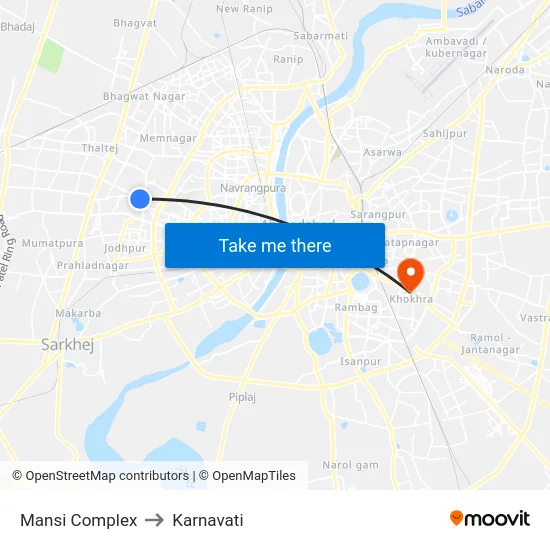Mansi Complex to Karnavati map