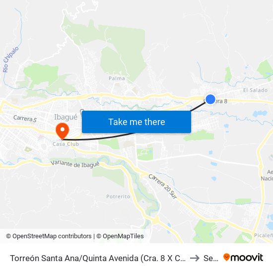 Torreón Santa Ana/Quinta Avenida (Cra. 8 X Cll. 121a) to Sena map
