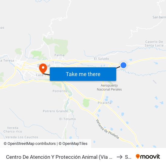 Centro De Atención Y Protección Animal (Vía Alvarado Km 2,3) to Sena map