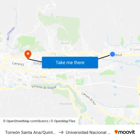 Torreón Santa Ana/Quinta Avenida (Cra. 8 X Cll. 121a) to Universidad Nacional Abierta Y A Distancia Unad map
