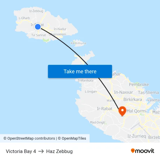 Victoria Bay 4 to Haz Zebbug map