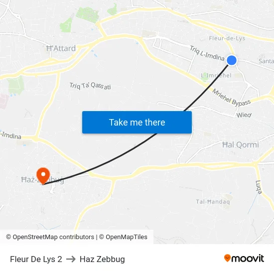 Fleur De Lys 2 to Haz Zebbug map