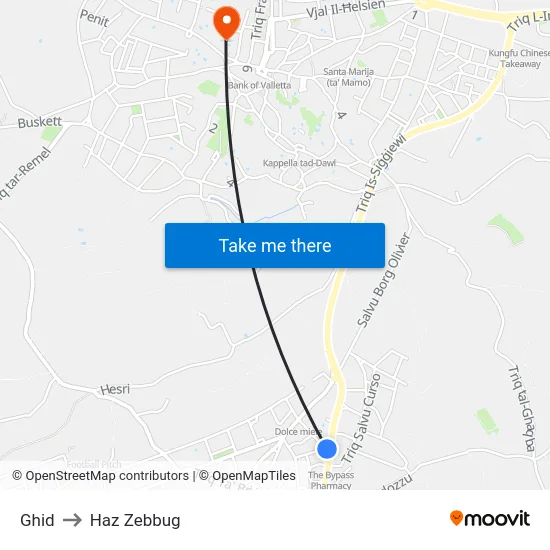 Ghid to Haz Zebbug map