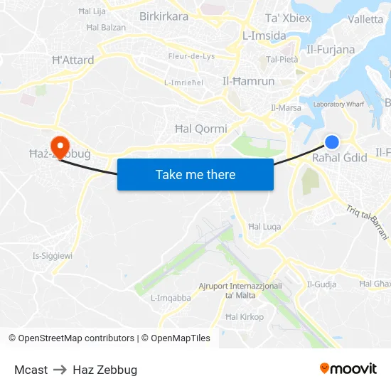 Mcast to Haz Zebbug map
