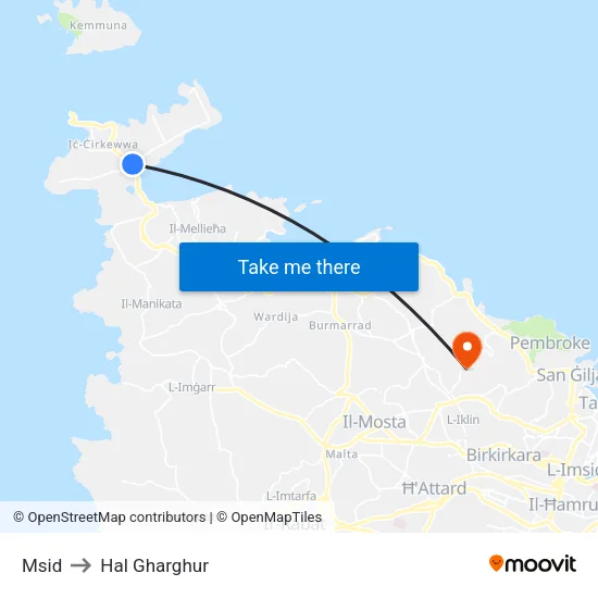 Msid to Hal Gharghur map