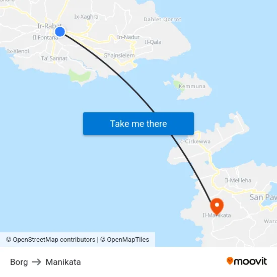Borg to Manikata map