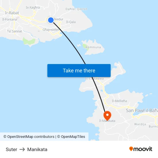 Suter to Manikata map