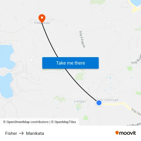 Fisher to Manikata map
