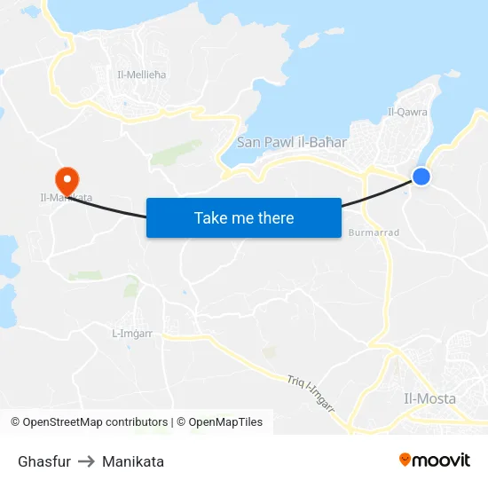 Ghasfur to Manikata map