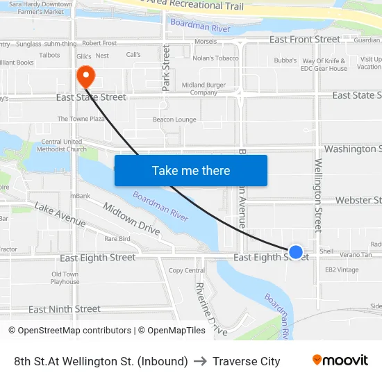 8th St.At Wellington St. (Inbound) to Traverse City map