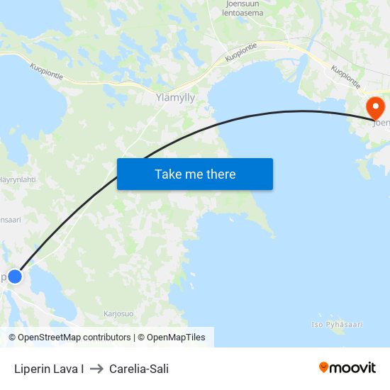 Liperin Lava I to Carelia-Sali map