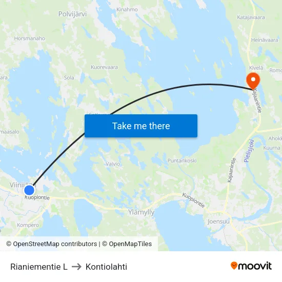 Rianiementie L to Kontiolahti map