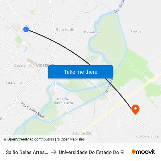 Salão Belas Artes - Abolição I to Universidade Do Estado Do Rio Grande Do Norte map