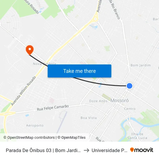 Parada De Ônibus 03 | Bom Jardim | R. Prudente De Morais to Universidade Potiguar (Unp) map