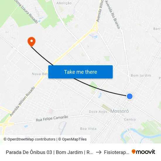 Parada De Ônibus 03 | Bom Jardim | R. Prudente De Morais to Fisioterapia 3MA map