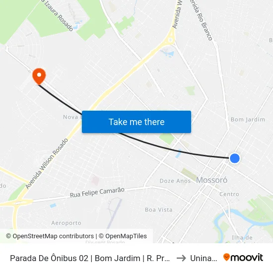 Parada De Ônibus 02 | Bom Jardim | R. Prudente De Morais to Uninassau map