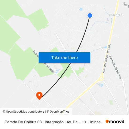 Parada De Ônibus 03 | Integração | Av. Da Integração to Uninassau map