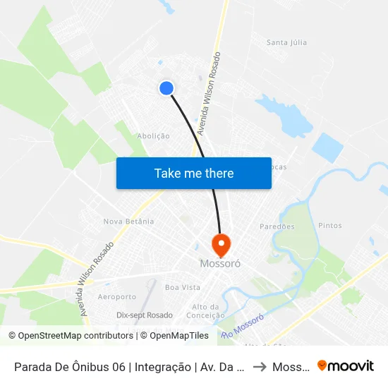Parada De Ônibus 06 | Integração | Av. Da Integração to Mossoró map
