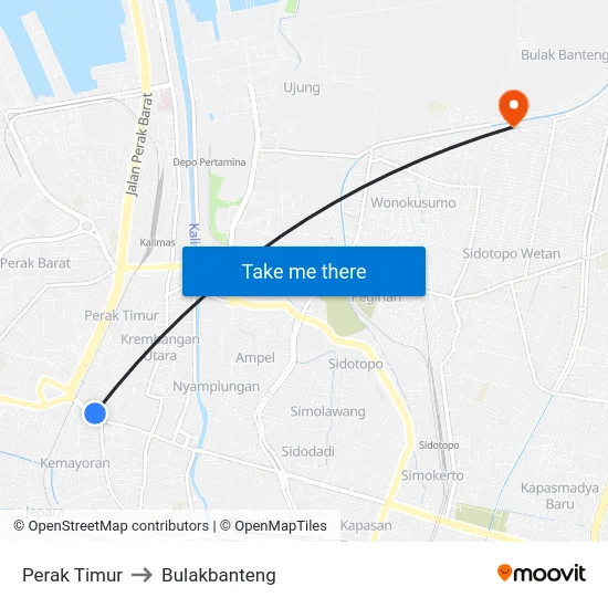 Perak Timur to Bulakbanteng map