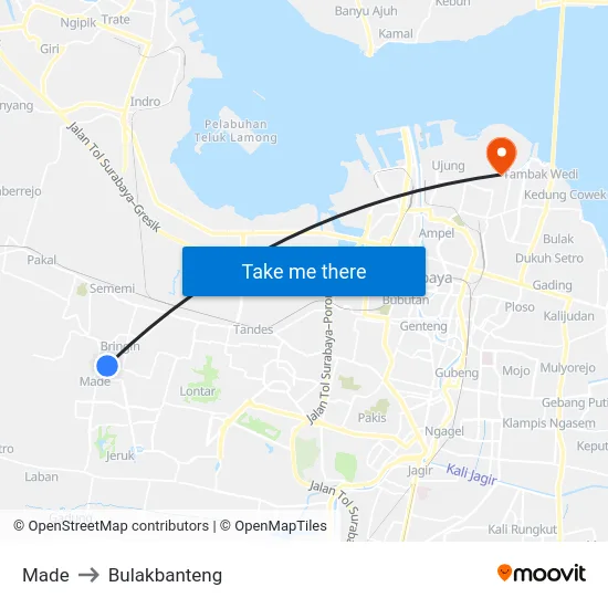 Made to Bulakbanteng map