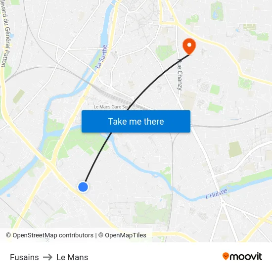 Fusains to Le Mans map