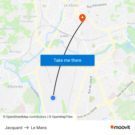 Jacquard to Le Mans map