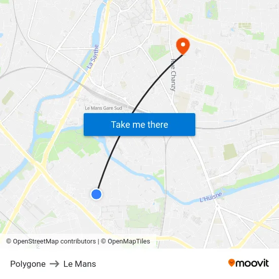 Polygone to Le Mans map