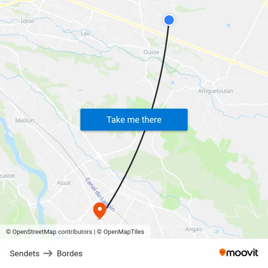 Sendets to Bordes map