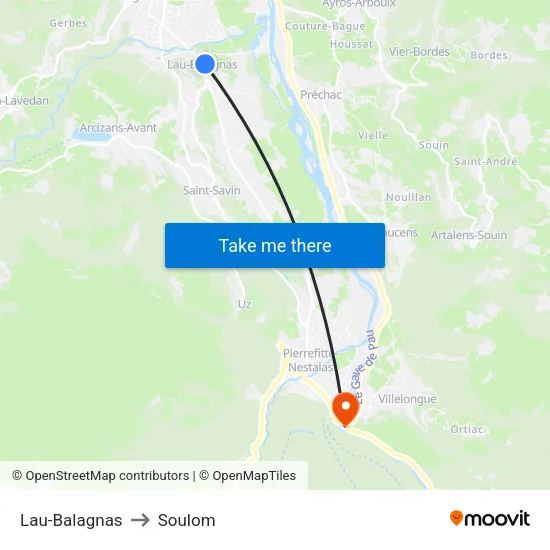 Lau-Balagnas to Soulom map