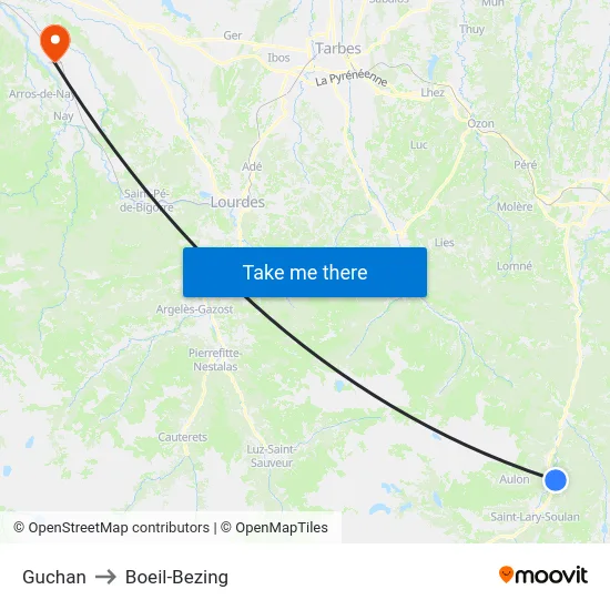 Guchan to Boeil-Bezing map