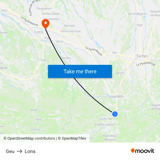 Geu to Lons map
