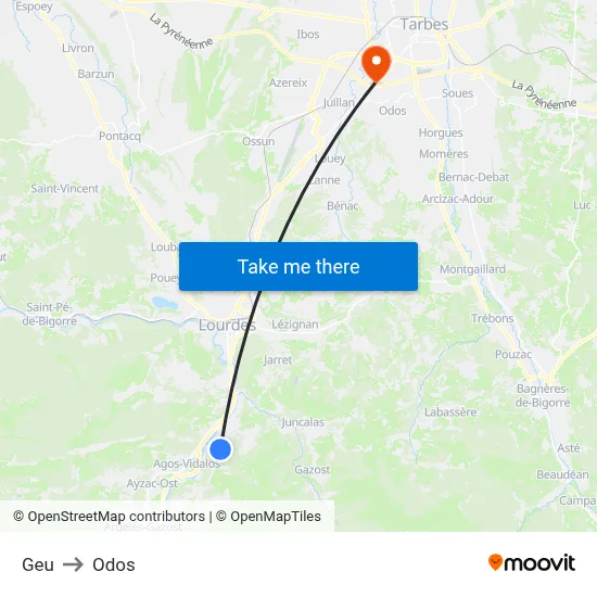 Geu to Odos map