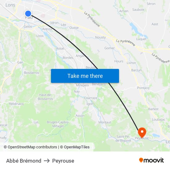 Abbé Brémond to Peyrouse map