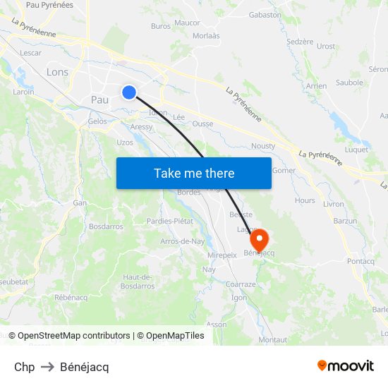 Chp to Bénéjacq map