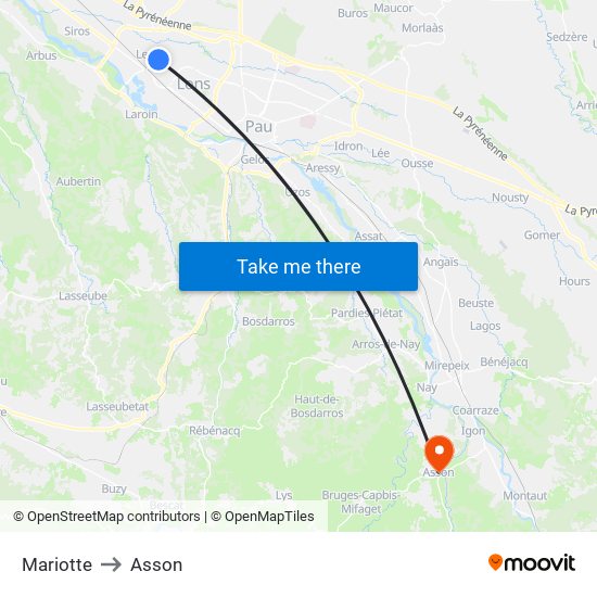 Mariotte to Asson map