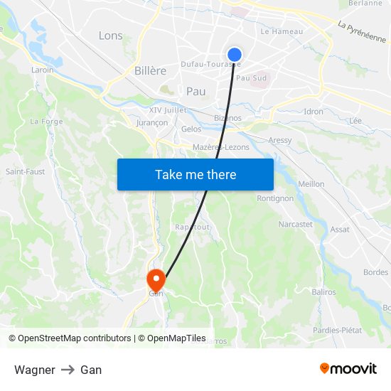 Wagner to Gan map