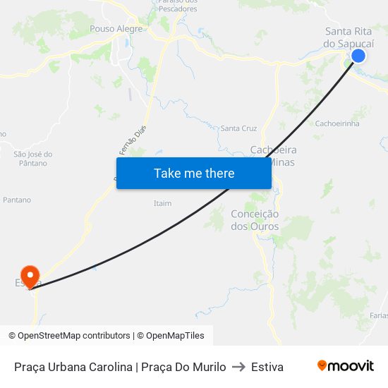 Praça Urbana Carolina | Praça Do Murilo to Estiva map