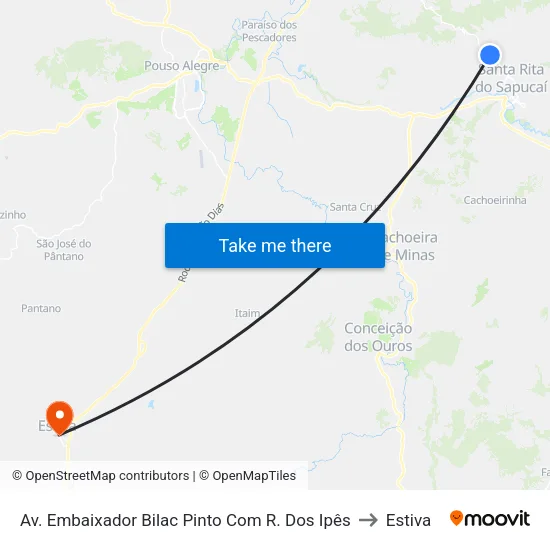 Av. Embaixador Bilac Pinto Com R. Dos Ipês to Estiva map