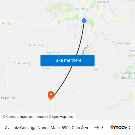 Av. Luiz Gonzaga Nunes Maia, 690 | Caic Árvore Grande – Sentido Centro to Estiva map