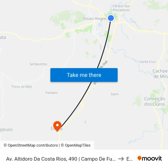 Av. Altidoro Da Costa Rios, 490 | Campo De Futebol Do Bairro Belo Horizonte to Estiva map