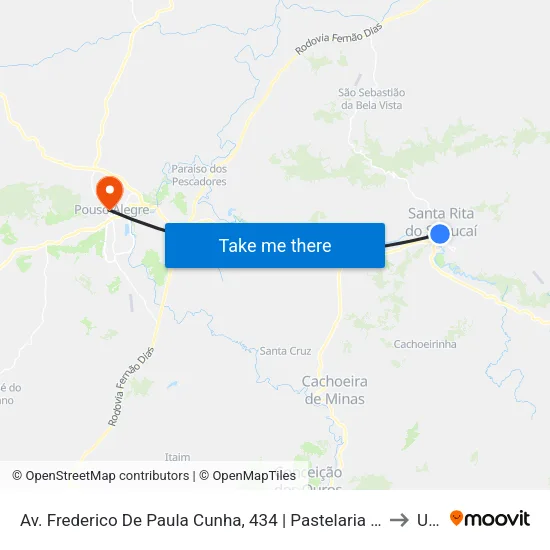 Av. Frederico De Paula Cunha, 434 | Pastelaria Do Tonhão to Una map