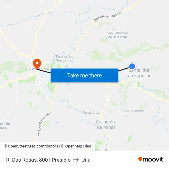 R. Das Rosas, 800 | Presídio to Una map