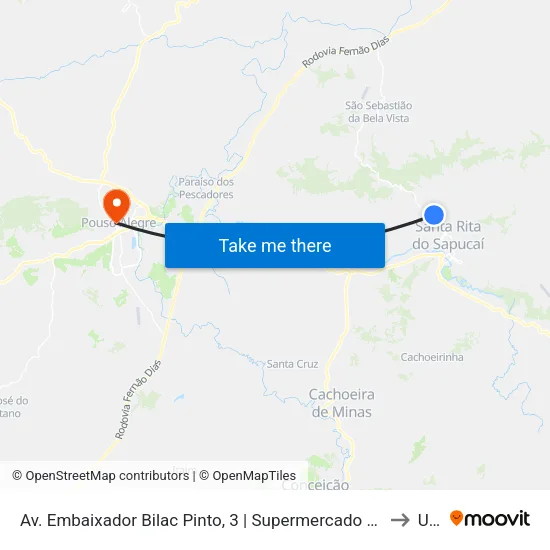 Av. Embaixador Bilac Pinto, 3 | Supermercado Preço Menor to Una map