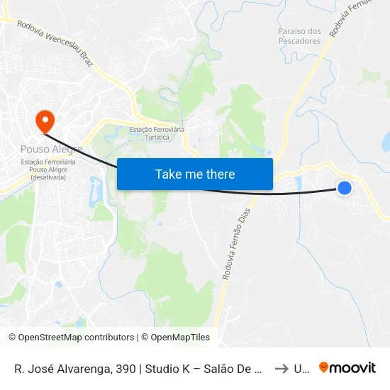 R. José Alvarenga, 390 | Studio K – Salão De Beleza to Una map