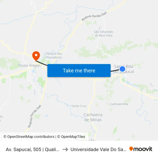 Av. Sapucaí, 505 | Qualitronix to Universidade Vale Do Sapucai map