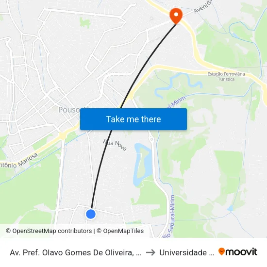 Av. Pref. Olavo Gomes De Oliveira, 1695 | Anjos Da Terra – Moda Infantil to Universidade Vale Do Sapucai map