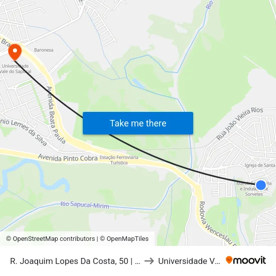 R. Joaquim Lopes Da Costa, 50 | Padaria E Mercearia Mineiro to Universidade Vale Do Sapucai map