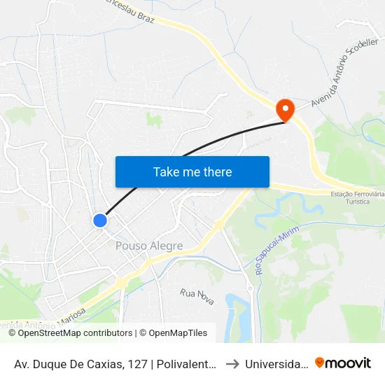 Av. Duque De Caxias, 127 | Polivalente, Jardim Aeroporto, Ifsuldeminas, Cruz Alta, Ciem Algodão to Universidade Vale Do Sapucai map
